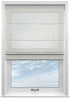 Taranto Voile, Black Frost - Roman Blind